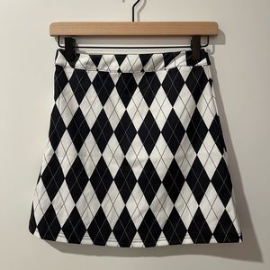 Black and white skirt from DollsKill